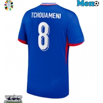France Aurelien Tchouameni #8 Replica Home Shirt Euro 2024 Short Sleeve